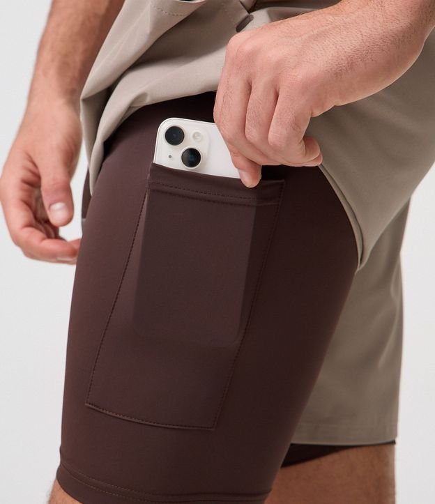 Bermuda Deportiva con Short de Compresión 4