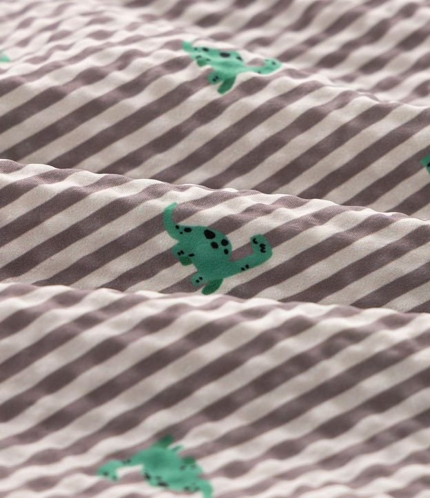 Bermuda Infantil Rayada con Estampado Dinosaurios – Talle 1 a 6 años 4