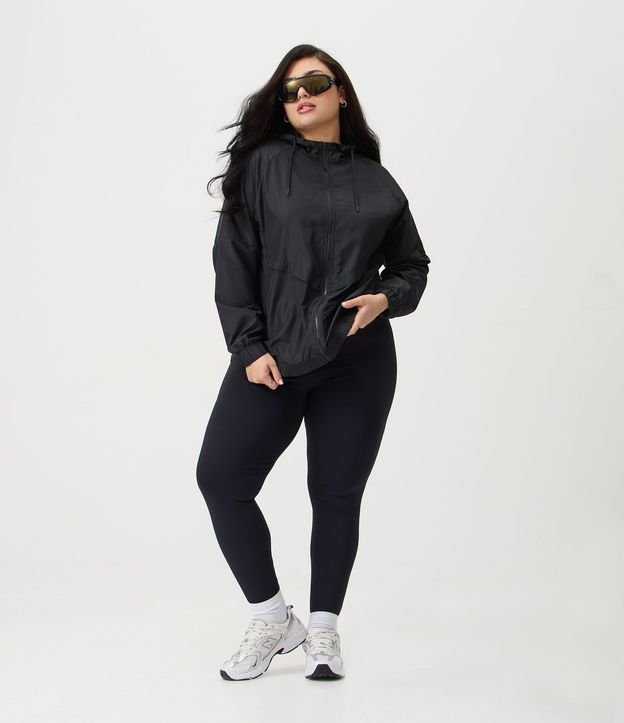 Campera Corta-Vento con Capucha y Cremallera Curve & Plus Size 2