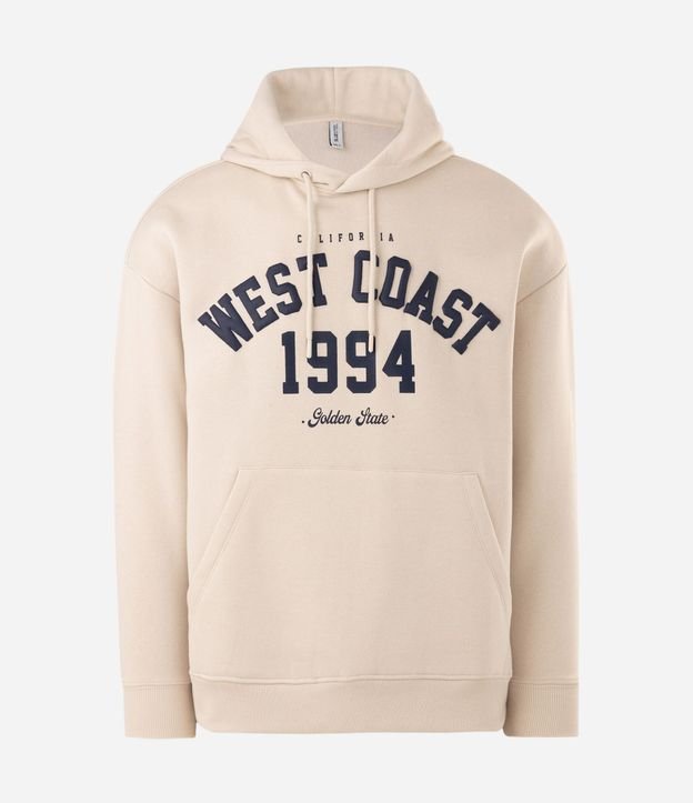 Algodón Oversized Canguro con Estampa College West Coast 5