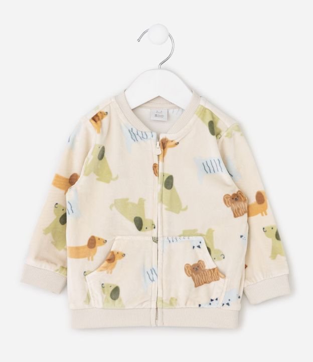 Conjunto Infantil con Estampa Fullprint Perro – Talle 0 a 24 Meses 3