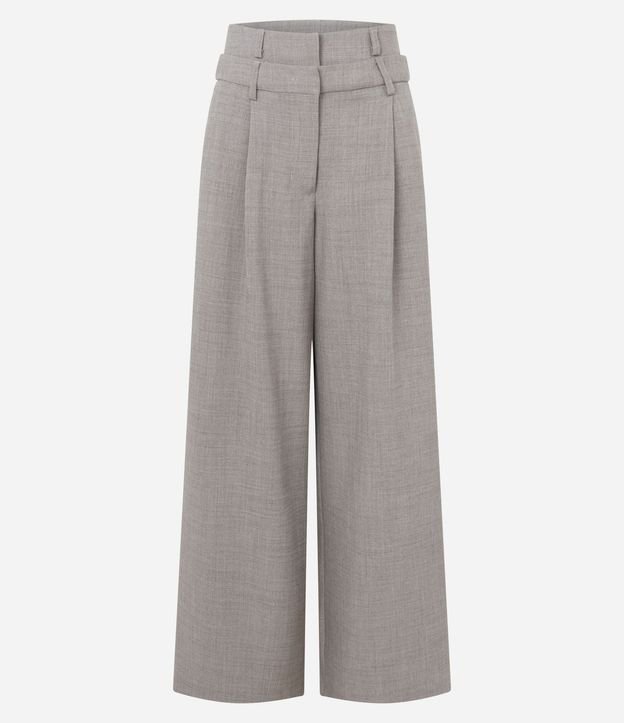 Pantalón Pantalona Sastre con Cintura Doble Desmontable 6
