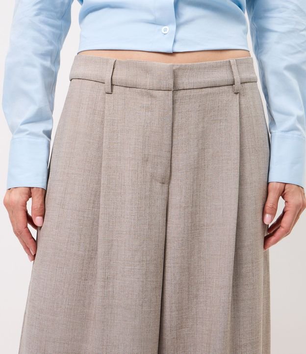 Pantalón Pantalona Sastre con Cintura Doble Desmontable 5
