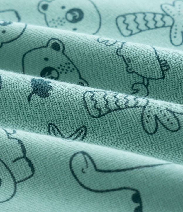 Body Bebé Manga Larga Oso y Dinos - Talle 0 a 18 meses 3