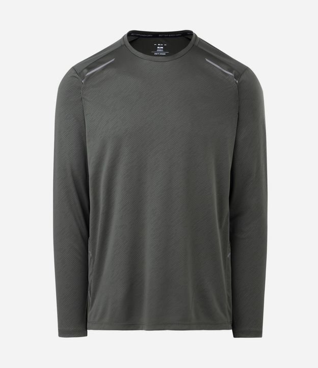 Remera Deportiva Dry Fit con Estampa Rayada 5