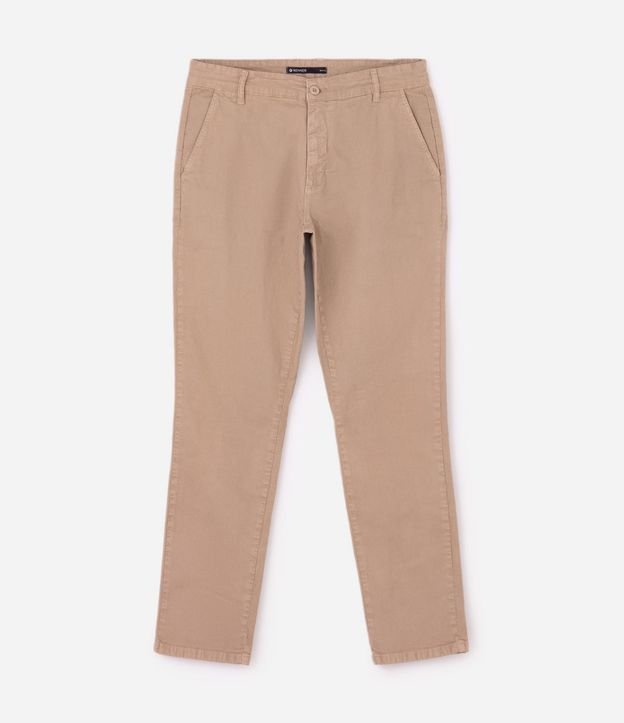 Pantalón Slim en Sarga Lavada 4