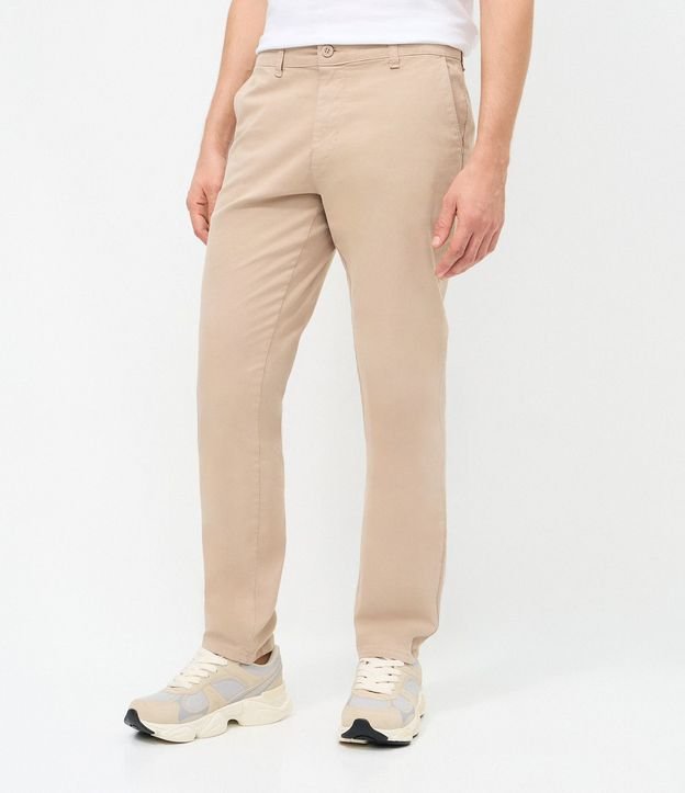 Pantalón Slim en Sarga Lavada 2