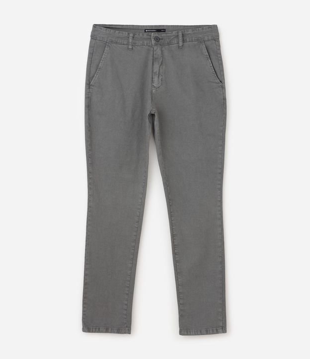 Pantalón Slim en Sarga Lavada 4