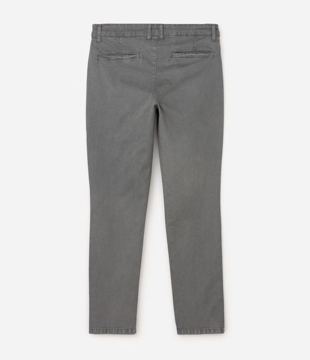 Pantalón Slim en Sarga Lavada 5