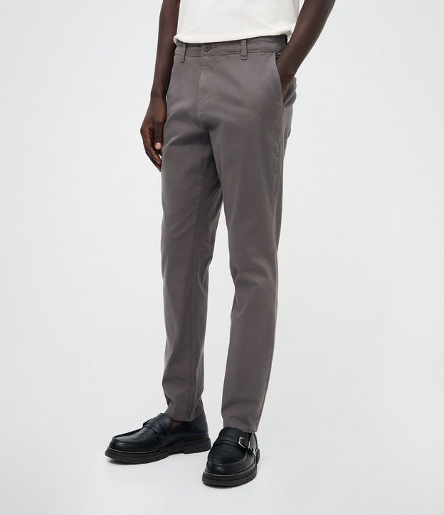 Pantalón Slim en Sarga Lavada 2