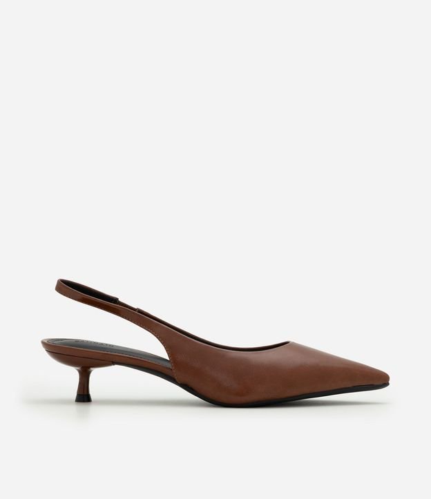 Zapato Slingback en PU con Salto Kitten Heel