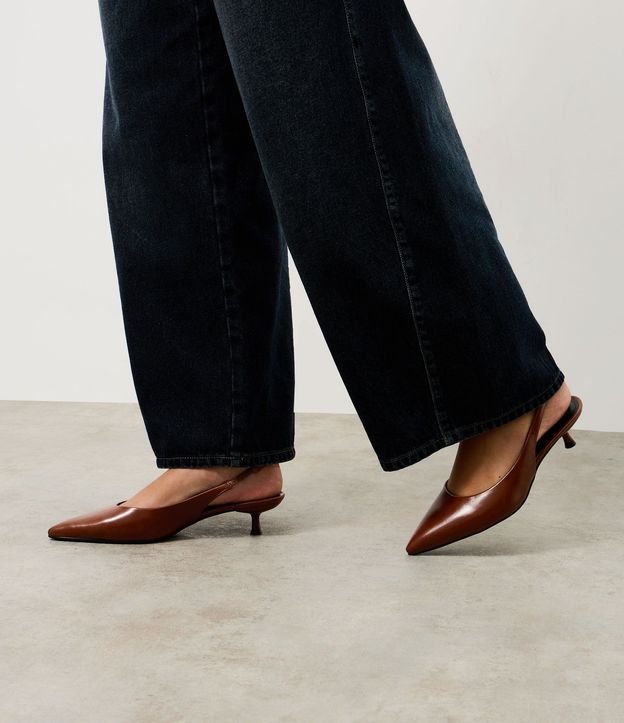 Zapato Slingback en PU con Salto Kitten Heel 2