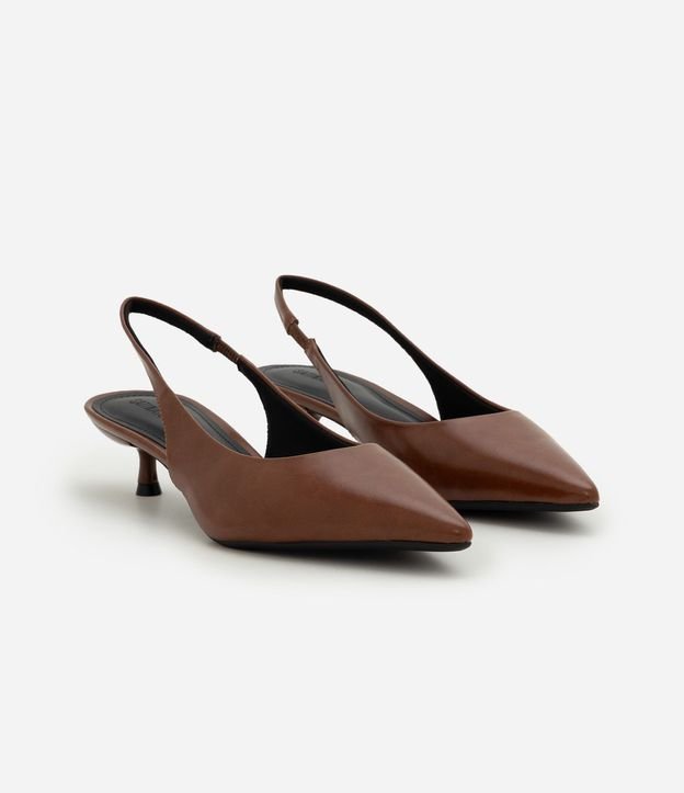 Zapato Slingback en PU con Salto Kitten Heel 3