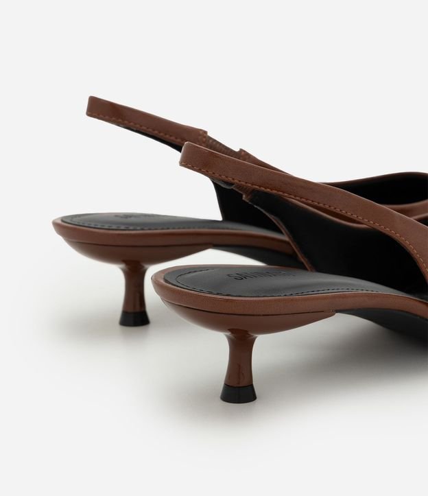 Zapato Slingback en PU con Salto Kitten Heel 4
