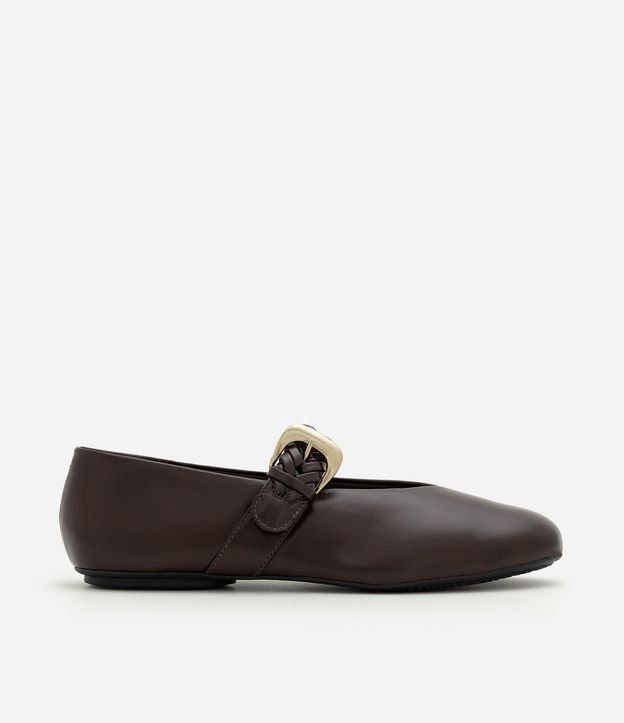 Zapatilla en PU con Tira de Trenza Ajustable