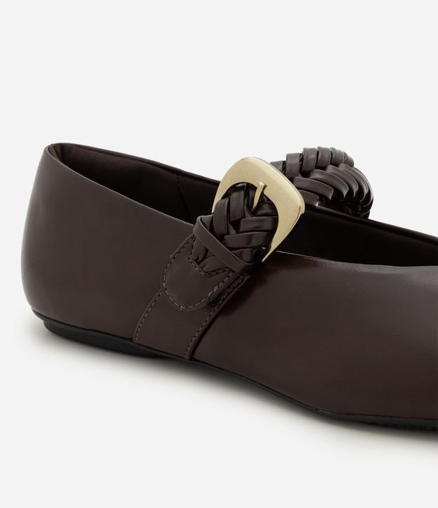 Zapatilla en PU con Tira de Trenza Ajustable 5