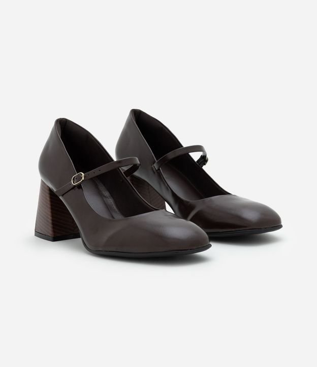 Zapato Mary Jane en PU con Taco Bloque Fachete 3