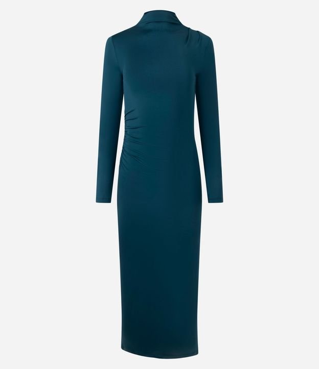 Vestido Midi con Espalda Abierta y Fruncidos 6