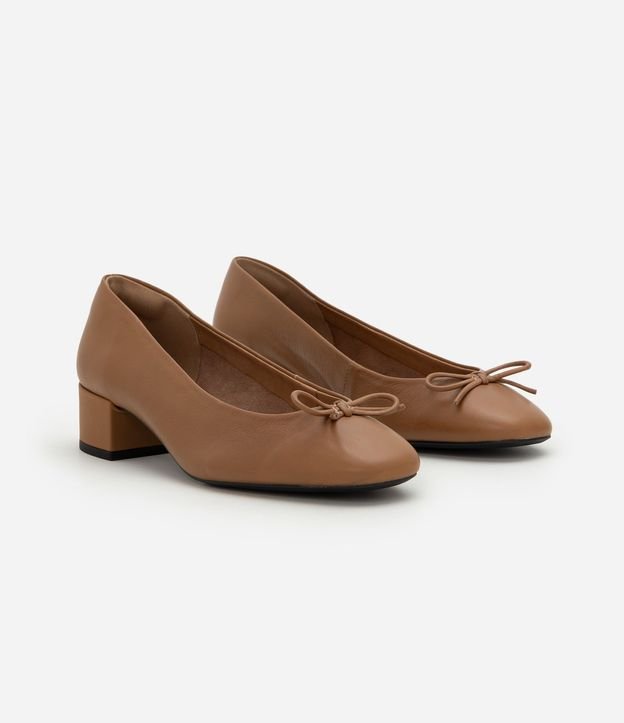 Zapato Muñeca en Cuero con Salto Bloco 2