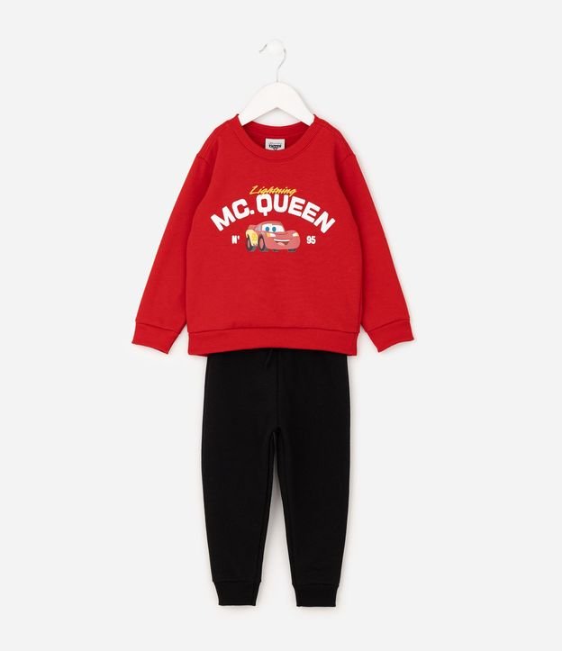 Conjunto Infantil Algodón Coches con Felpa - Talle 2 a 6 años 2