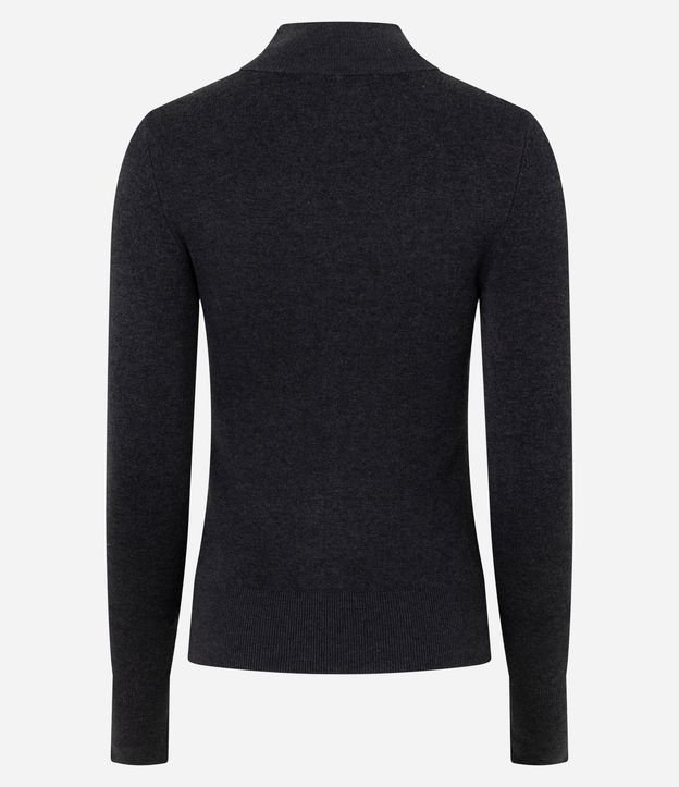 Blusa en Tricot con Manga Larga y Cuello Alto 4
