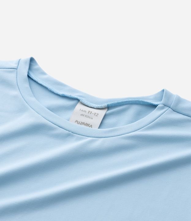 Remera Infantil Baby Look en Poliamida con Frunce Lateral – Talle 5 a 14 años 5