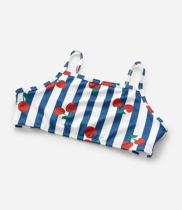 Bikini Infantil Top y Bottom con Estampa de Cerezas – Talle 5 a 16 años 8