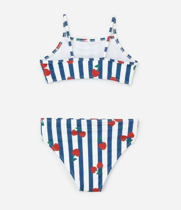 Bikini Infantil Top y Bottom con Estampa de Cerezas – Talle 5 a 16 años 2