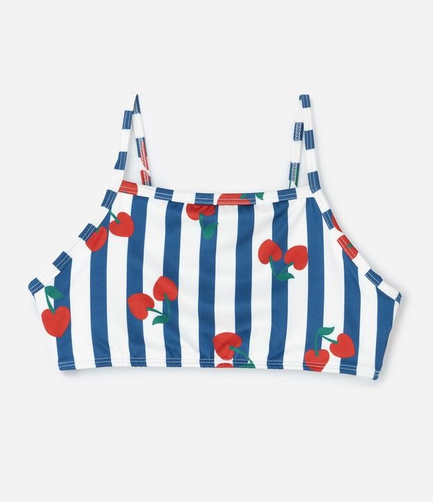 Bikini Infantil Top y Bottom con Estampa de Cerezas – Talle 5 a 16 años 3