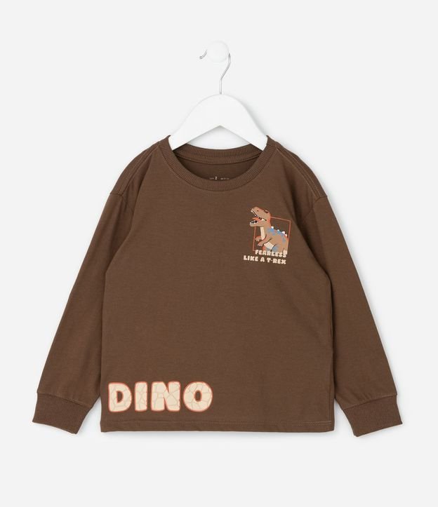 Remera Infantil con Estampado Dinosaurio – Talle 1 a 6 años