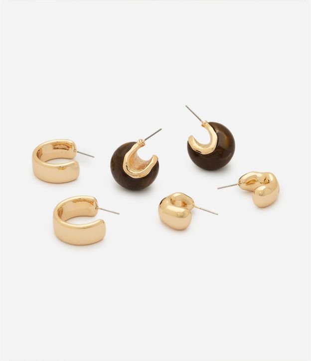 Kit 03 Argollas con Acabados Variados 2