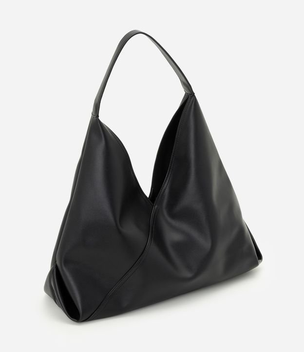 Cartera Hobo Mediana en PU con Recortes Estructurados