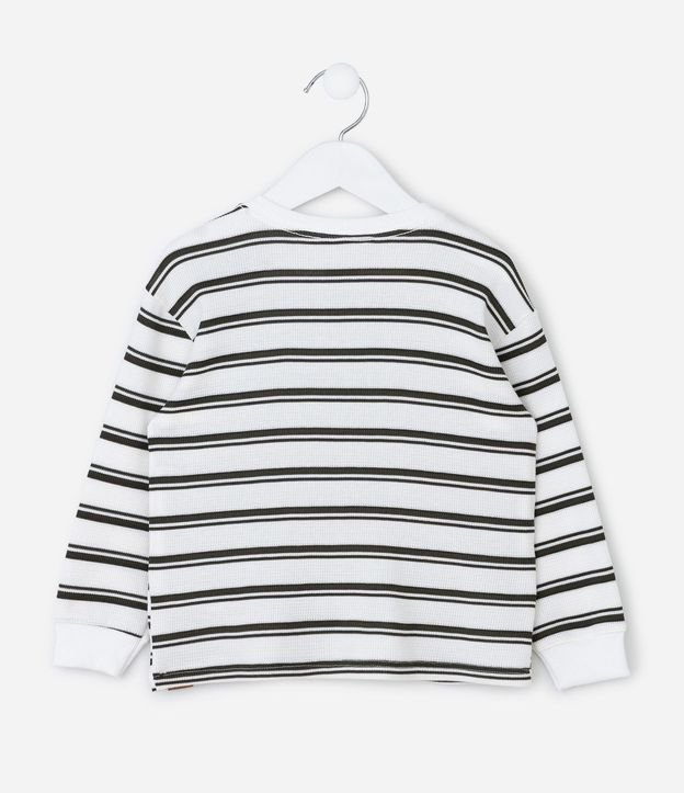 Remera Infantil Rayada con Malla Texturizada – Talle 1 a 6 años 3