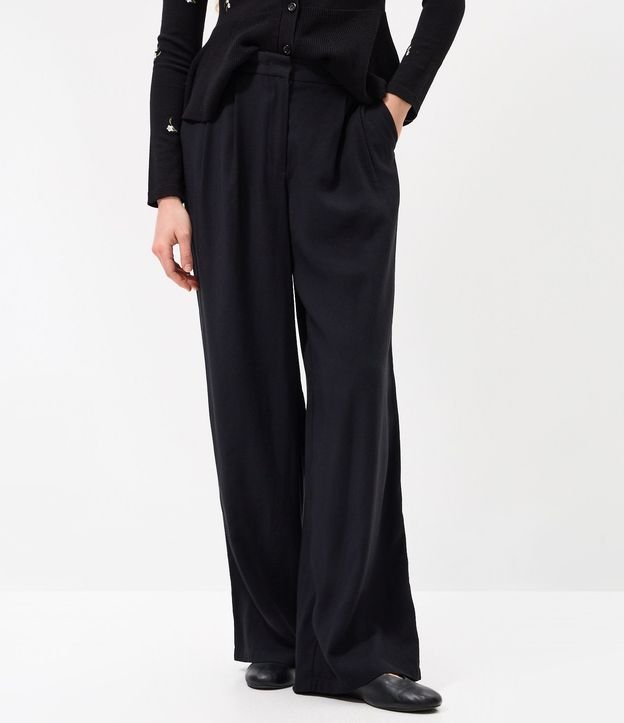 Pantalón Wide Sastre en Sarga 2