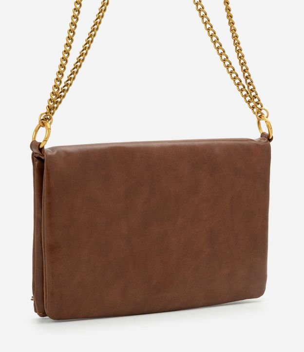 Bolsa Transversal Mediana en PU con Correa de Cadena 3