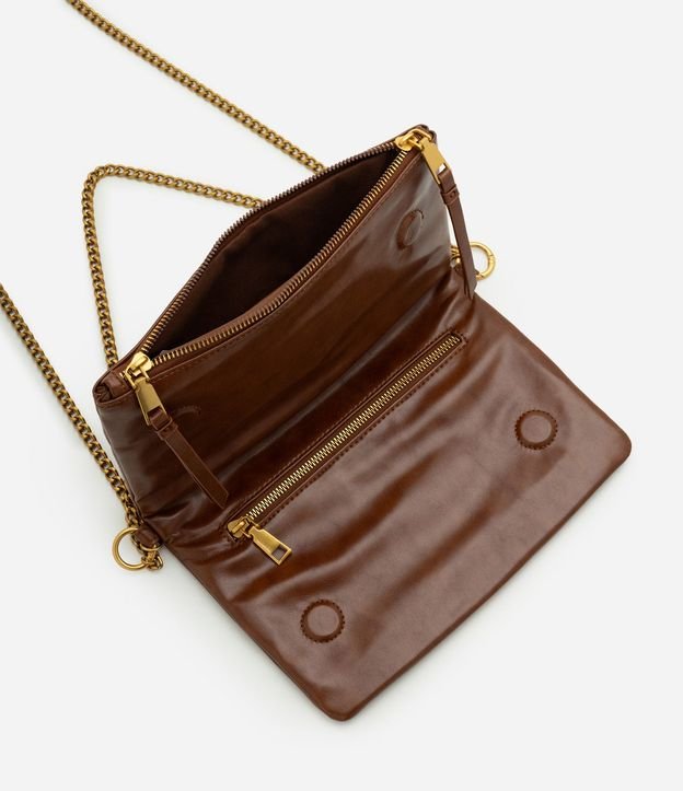 Bolsa Transversal Mediana en PU con Correa de Cadena 5