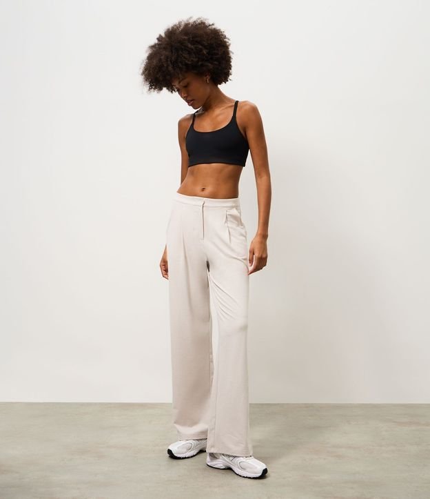 Pantalón Recto Deportiva en Peach Touch