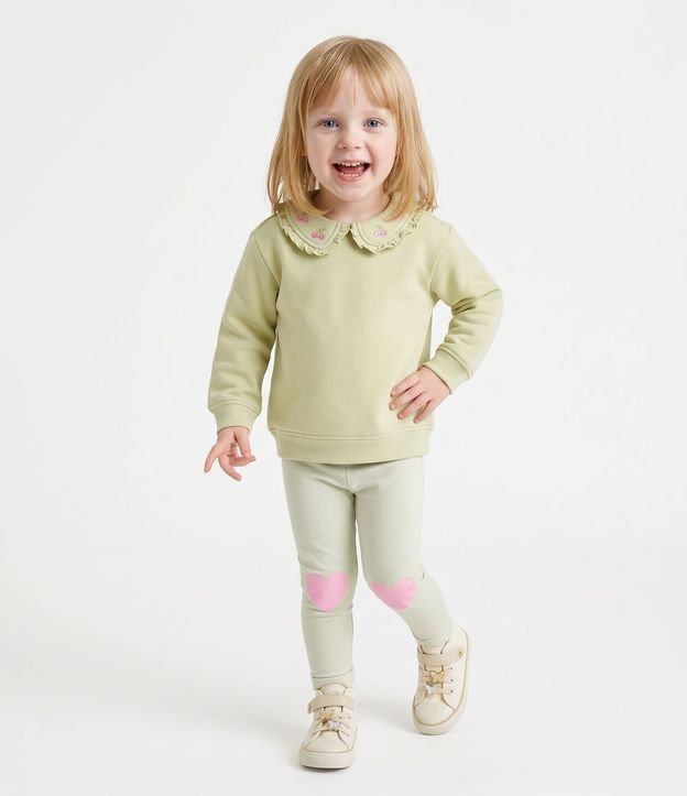 Algodón con Cuello muñeca Bordada - Talle 1 a 6 años