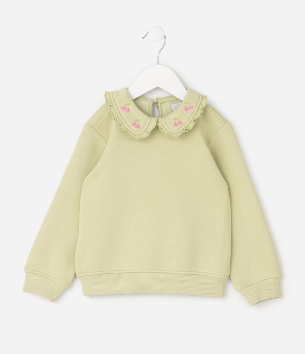 Algodón con Cuello muñeca Bordada - Talle 1 a 6 años