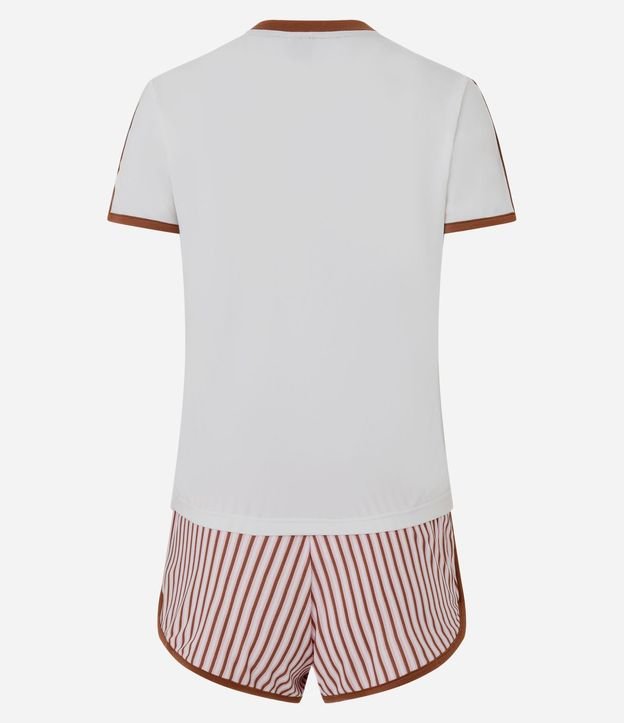 Pijama Corto en Peach Touch con Estampa de Oso 8