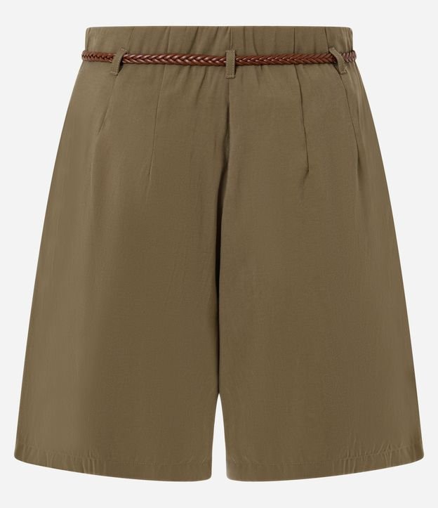 Short Suelto con Cinturón Fino en Rafia 6