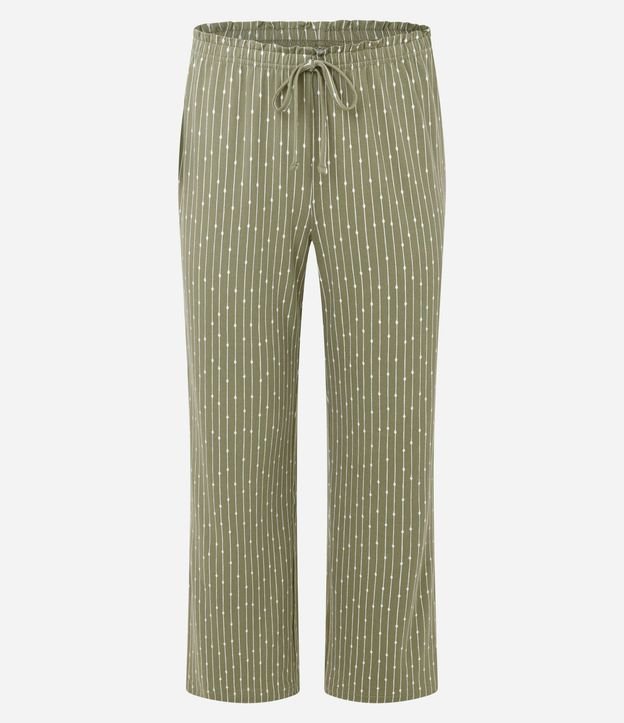 Pijama Largo en Peach Touch con Estampa Rayada 8