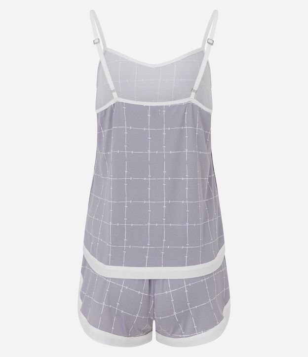 Pijama Short Doll Regular con Toque Suave y Estampa Geométrica 6