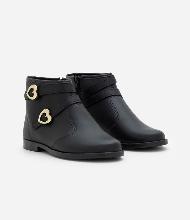 Bota Infantil con Salto y Hebilla Corazón – Talle 26 a 35