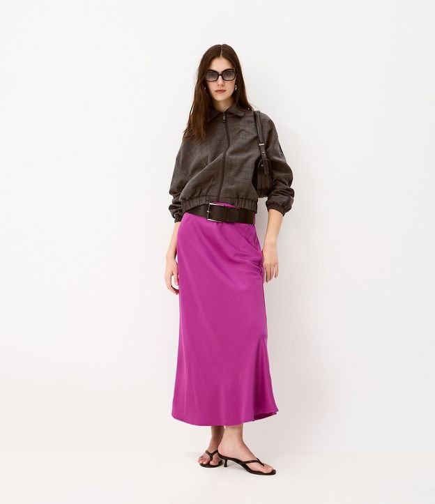 Campera Bomber Sastrería con Estampa de Cuadros 2