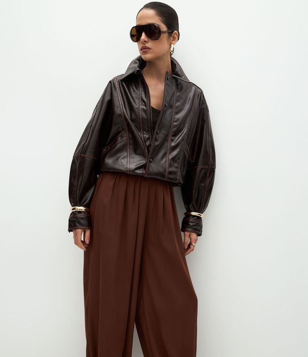 Pantalón Ballon con Transparencia y Cintura Elástica 2