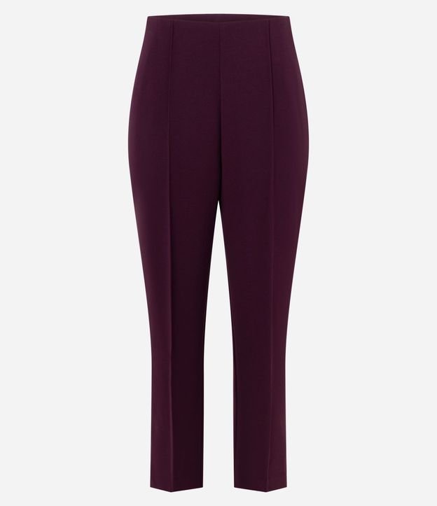 Pantalón Afunilado de Crepé con Ruedo Encurtado 5