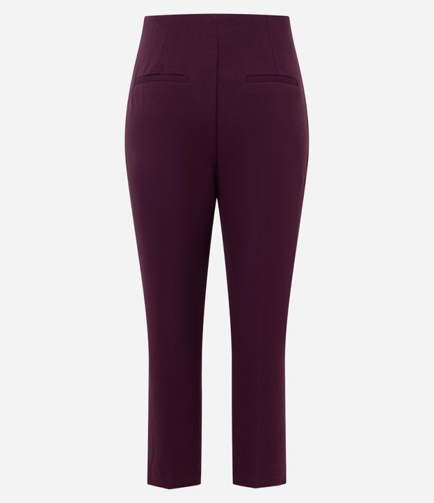 Pantalón Afunilado de Crepé con Ruedo Encurtado 6
