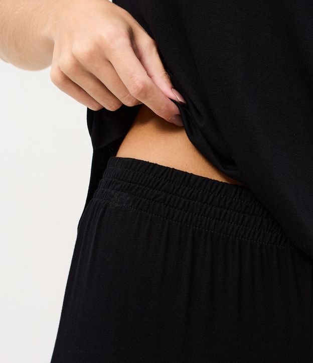 Pijama en Viscolycra con Encaje en el Cuello 4