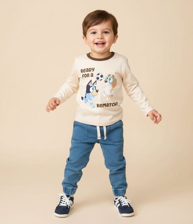 Remera Infantil con Estampa Bluey Futbol – Talle 2 a 6 años 1